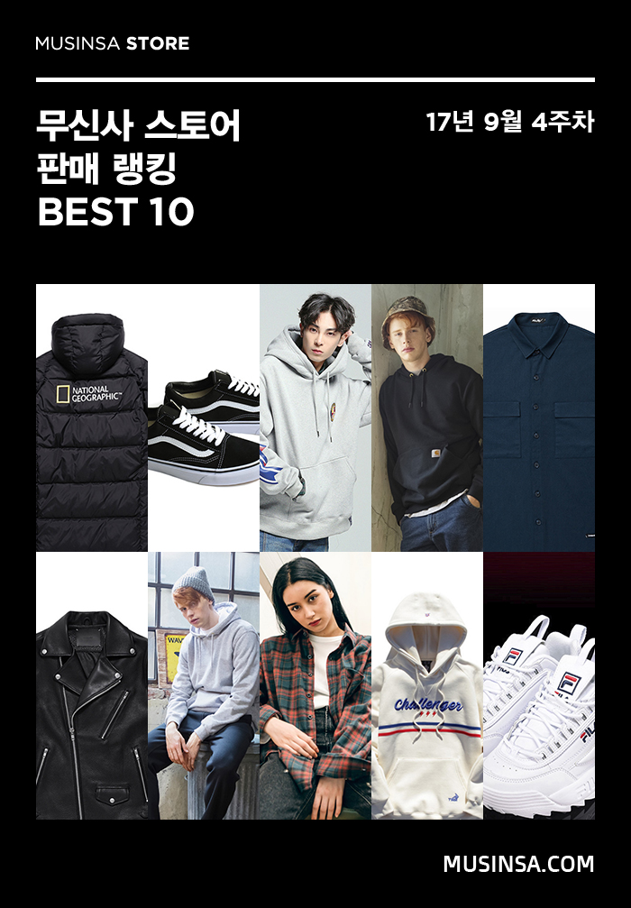 [무신사] 9월 4주차 스토어 판매 랭킹 : 대세를 입증한 「내셔널지오그래픽」! 1086-Image