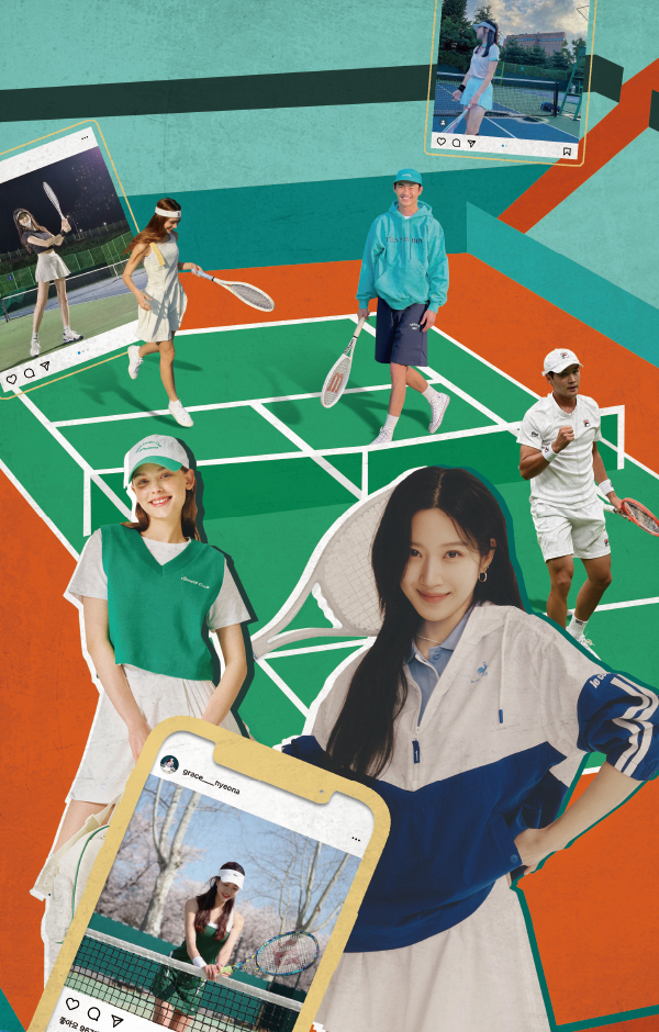 MZ 홀린 테니스, 패션마켓 휩쓸다<br>인스타-워디...3500억 규모로 성장 3-Image