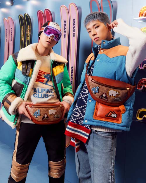 '코치 (COACH)', 스키 컬렉션 팝업오픈 기념, <br>쇼미 10 ‘소코도모’, ‘카키’ 초청해 화제 3-Image