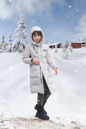 노스페이스키즈, 보온·환경 모두 생각한 롱패딩 출시 3-Image