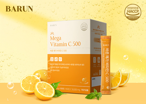 건강한약속 바른, 메가 비타민C 500mg 출시 202-Image