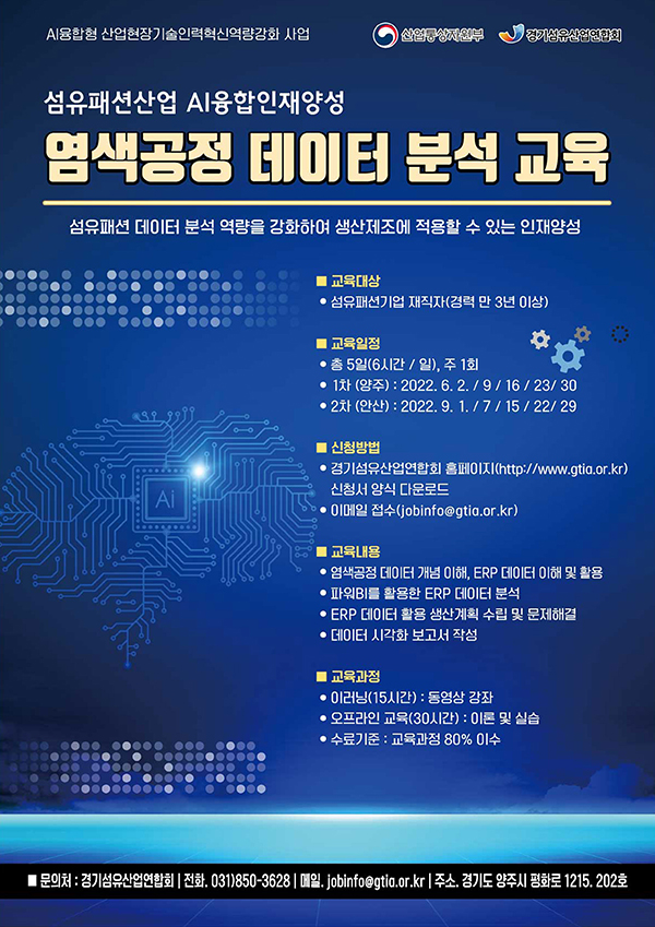 경기섬산련, 섬유‧패션 제조산업의 AI융합형 전문인력 육성 38-Image