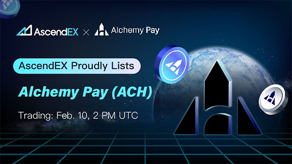 Alchemy Pay(ACH), 글로벌 거래소 어센덱스에 상장 발표 3-Image