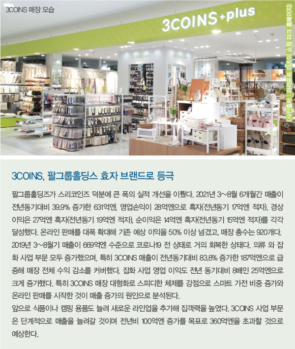 패션·생활 잡화 3COINS 인기 비결<br> 1000엔 지폐 한 장으로 상품 3개 구입 1345-Image