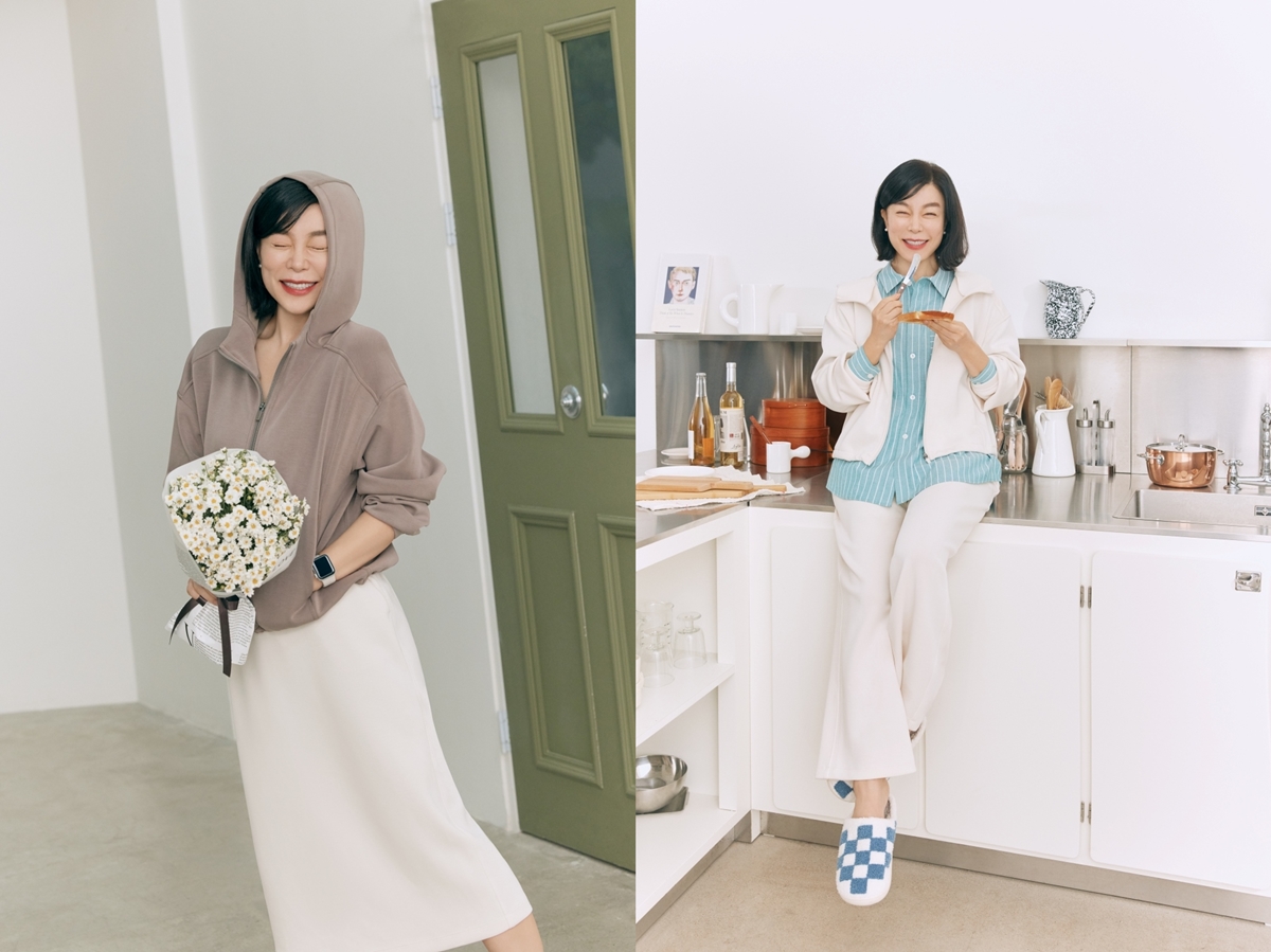 휠라언더웨어, 최화정과 함께한 ‘홈앤라운지웨어 컬렉션’ 론칭 3-Image