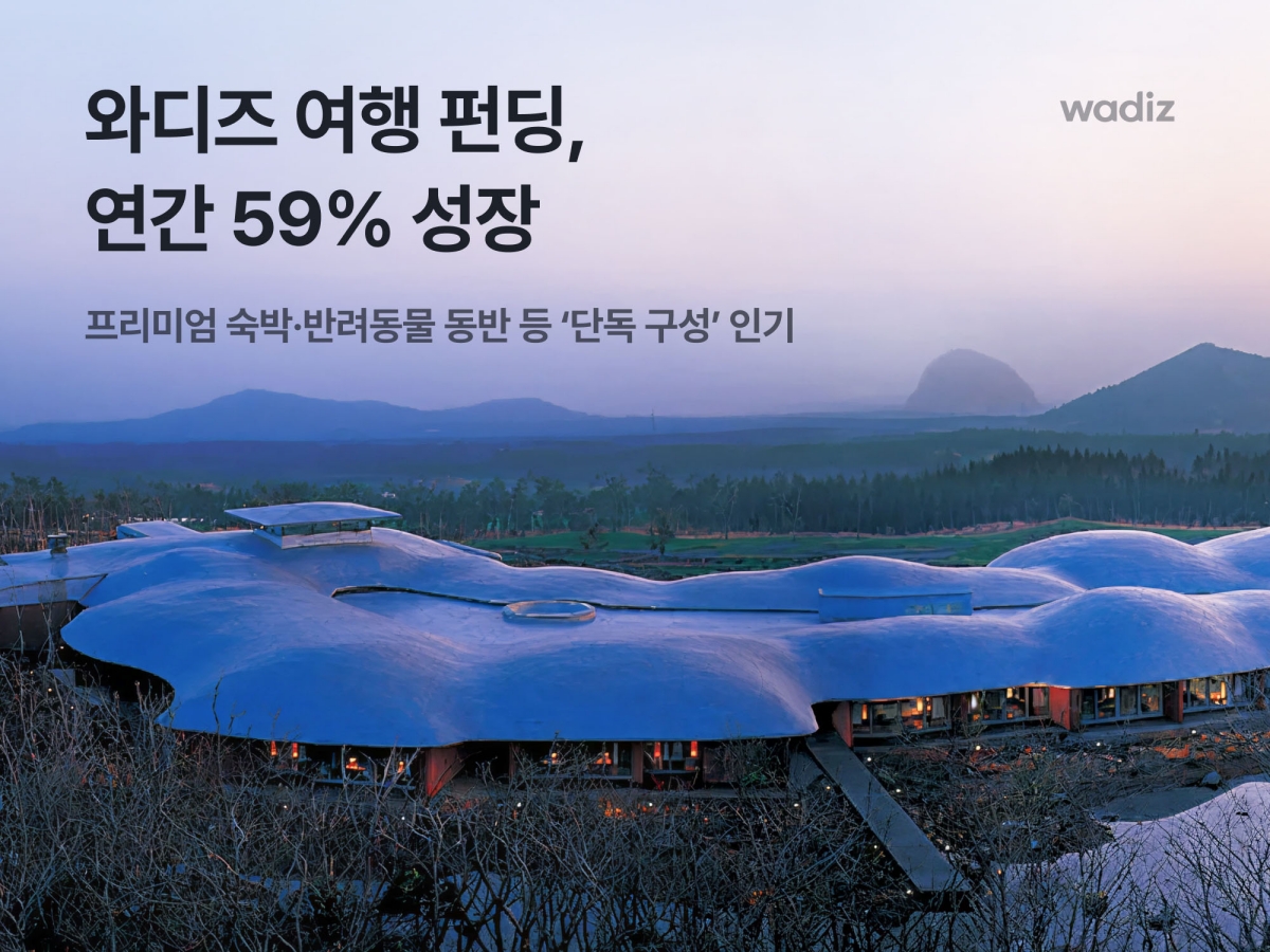 와디즈, 여행 펀딩 연간 59% 성장… MZ 소비 패턴 맞물려 인기  27-Image
