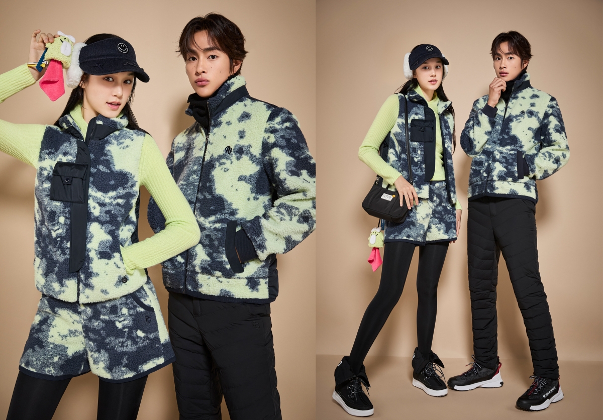 파리게이츠, 라임 컬러 가미 ‘카모플라주 구스다운 커플룩’ 눈길  27-Image