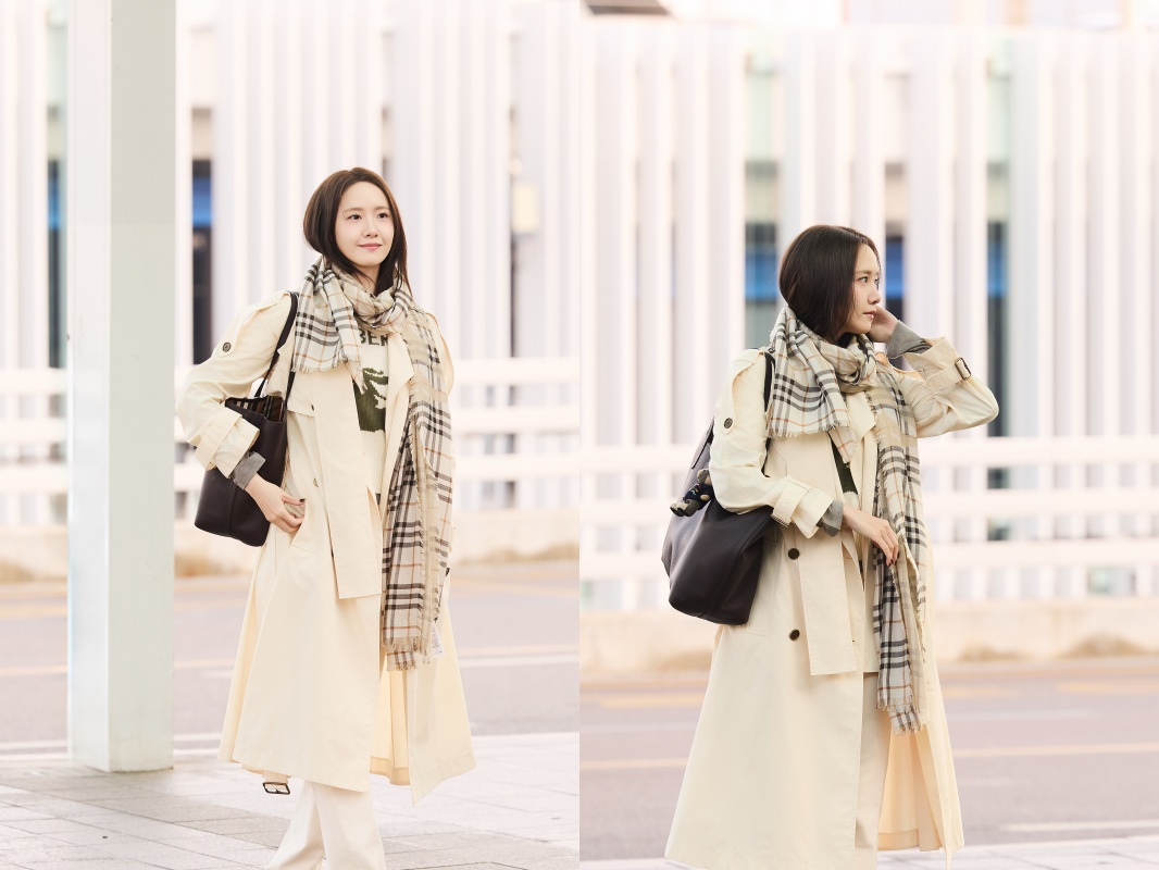 [공항패션] 윤아・스트레이키즈 승민, 아이코닉 ‘버버리 체크’의 존재감 1027-Image
