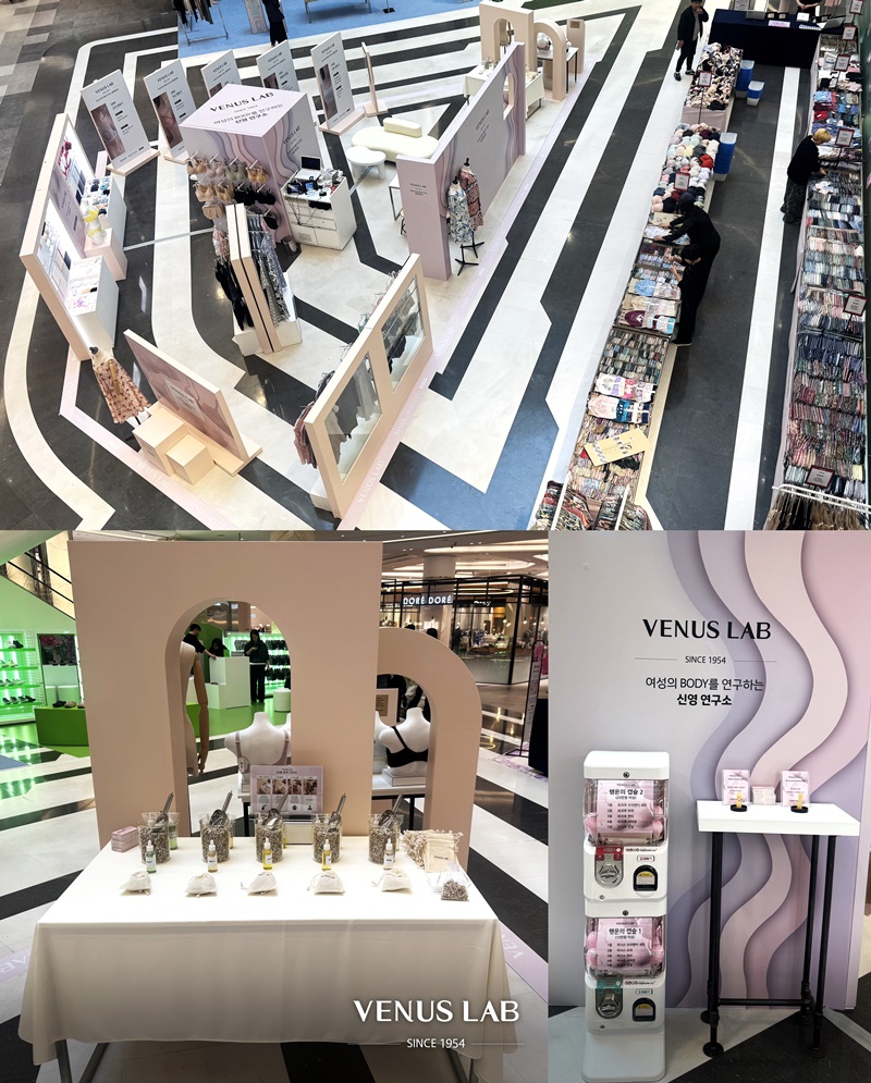비너스, 언더웨어 연구소 ‘비너스랩’ 팝업 개최… 체형분석부터 맞춤추천까지 3-Image