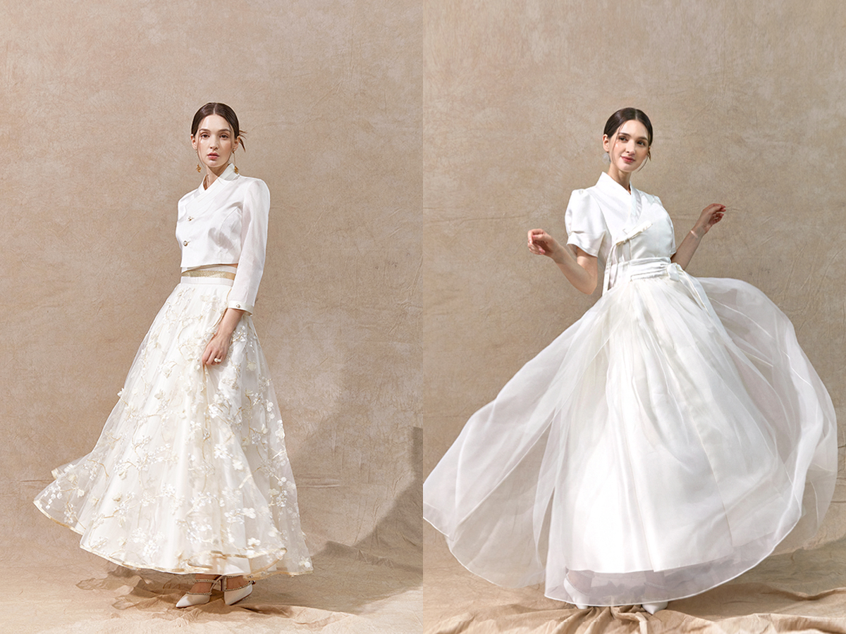 한복 드레스 활용권 확대··· K-팝 화보·시상식 포토월 등 공식 석상서 선봬 686-Image